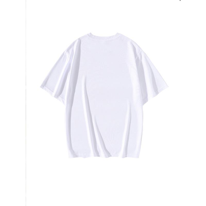 European sizes Men's Fun Cat Print Short Sleeve T-Shirt, Creative Wrench Tool Pattern Personality Fashion Top. Summer Casual Loose Round Neck