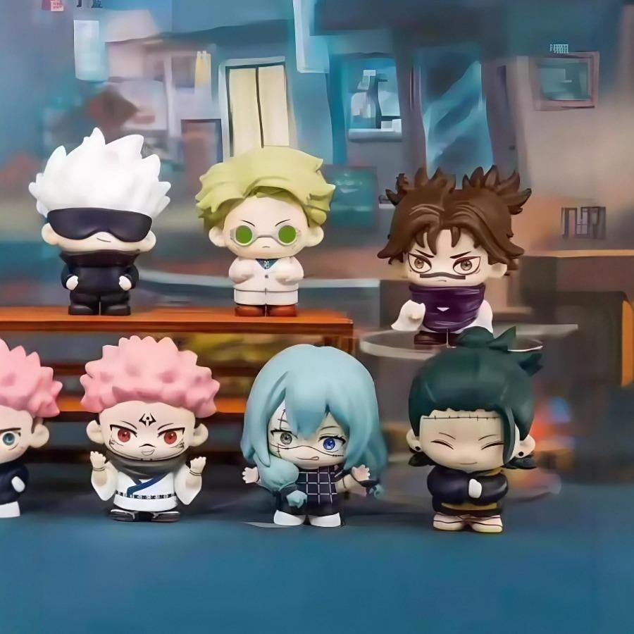 New Original Jujutsu Kaisen Yuji Itadori Megumi Fushiguro Satoru Gojo Yuuta Okkotsu Blind Box Action Figures Birthday Gift Toys