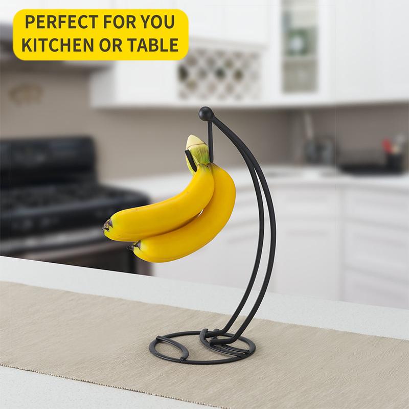 Creative Banana Holder Living Room Desktop Banana Hook Rack Simple Storage Fruit Storage For Storage Countertop Kitchen Tools