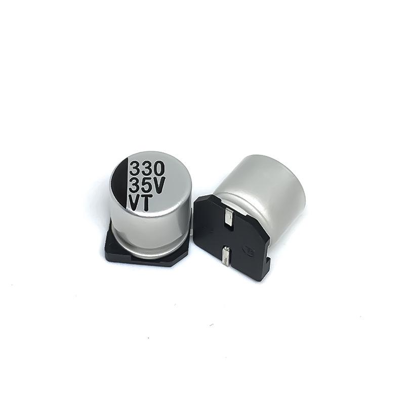 SMD Aluminum Electrolytic Capacitor, 35V 330uF, 10x10.5mm, Long-Life, Ideal for Beauty Instruments.