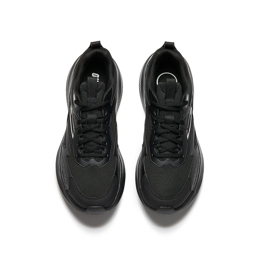 Anta Fashionable Sports Non-Slip Wear-Resistant Breathable Low-Top Casual Running Shoes Men sneaker Black White 912515516-5