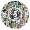 60pcs Snake-haired Banshee Medusa Graffiti Stickers Skateboard Helmet Notebook Guitar Stationery Waterproof PVC Stickers