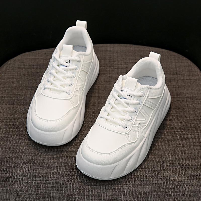 2025 little white shoes children's autumn new Korean version ins student leisure sports versatile board shoes street auction AW5001