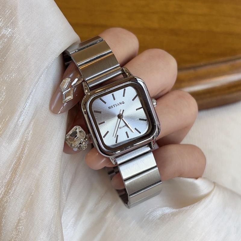 Brand Luxury Women Watch Ladies Quartz Watch Adjustable Stainless Steel Strap Women Wristwatch Fashion Square Clock