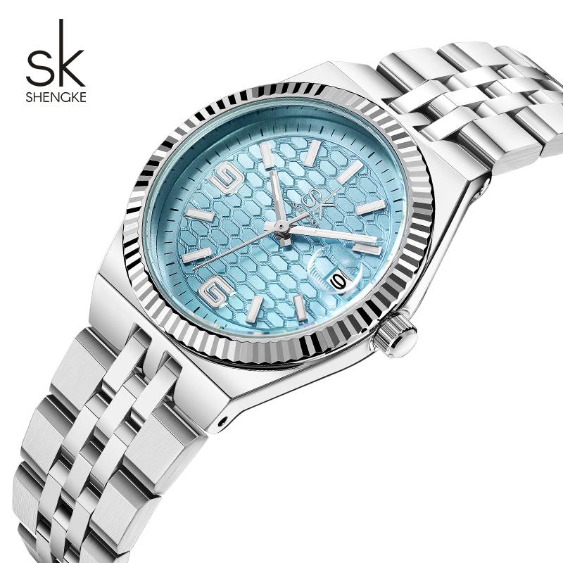 SHENGKE Fashion Design Ladies Watches Top Luxury Women's Quartz Wristwatches Best Gifts Clock for Wife,Family,Friend