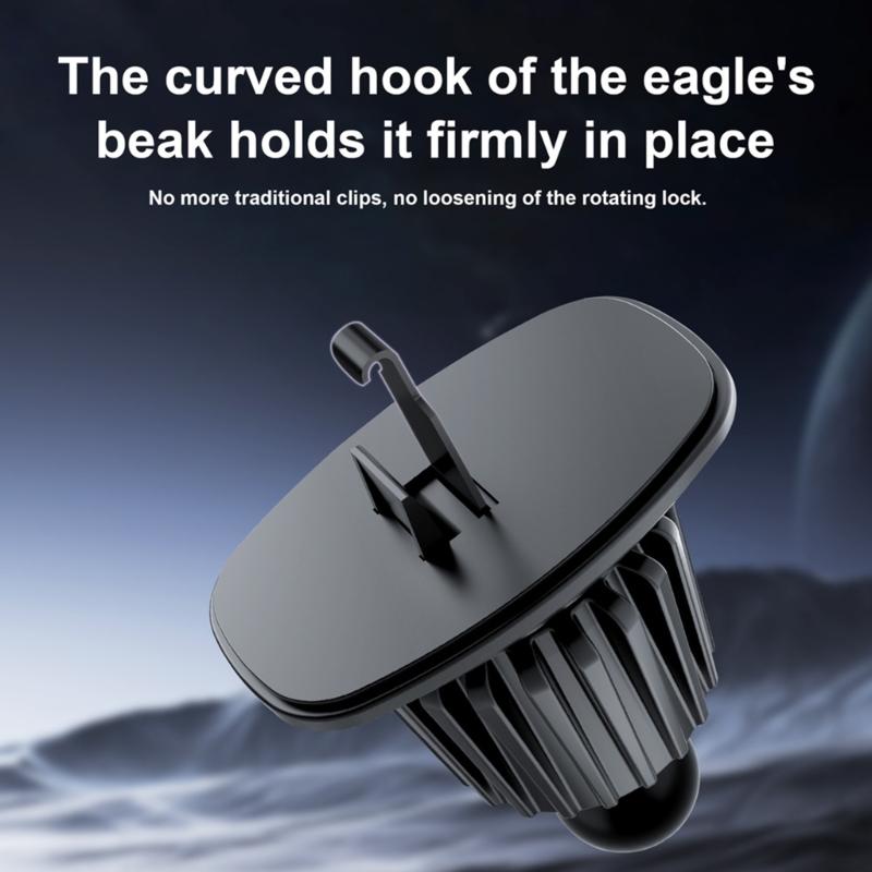 Support de téléphone de voiture magnétique double avec une force de 66 lbs pour une tenue sécurisée Rotation à 360 degrés Design compact Convient à la plupart des véhicules