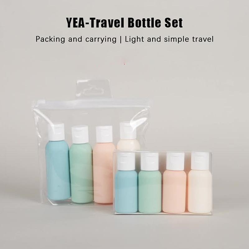 

4Pcs/Bag 60Ml Washing Care Set Proof Refillable Packing Liquid Container Empty Travel Bottle For Travel Size Tubs Accessorie