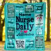Nurse Daily Affirmations Outdoor Customize Your Name Blanket Comfortable Soft Lightweight Allseason Multipurpose Blanket For Travel Camping Picnics