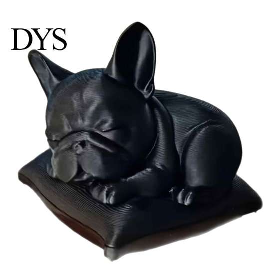 Cute Desk Ornament for Dog Lovers Sleeping French Bulldog Figurine, 3D Printed Small Statue, Personalized Art Piece Sculpture Home, Office,
