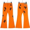7709 Men's and Women's American Style Trendy Jeans with Fabric Patches, Casual and Fashionable High Street Pants