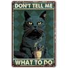 Vintage Metal Sign Funny Animal Bathroom Wall Decor Home Art Tin Plate
