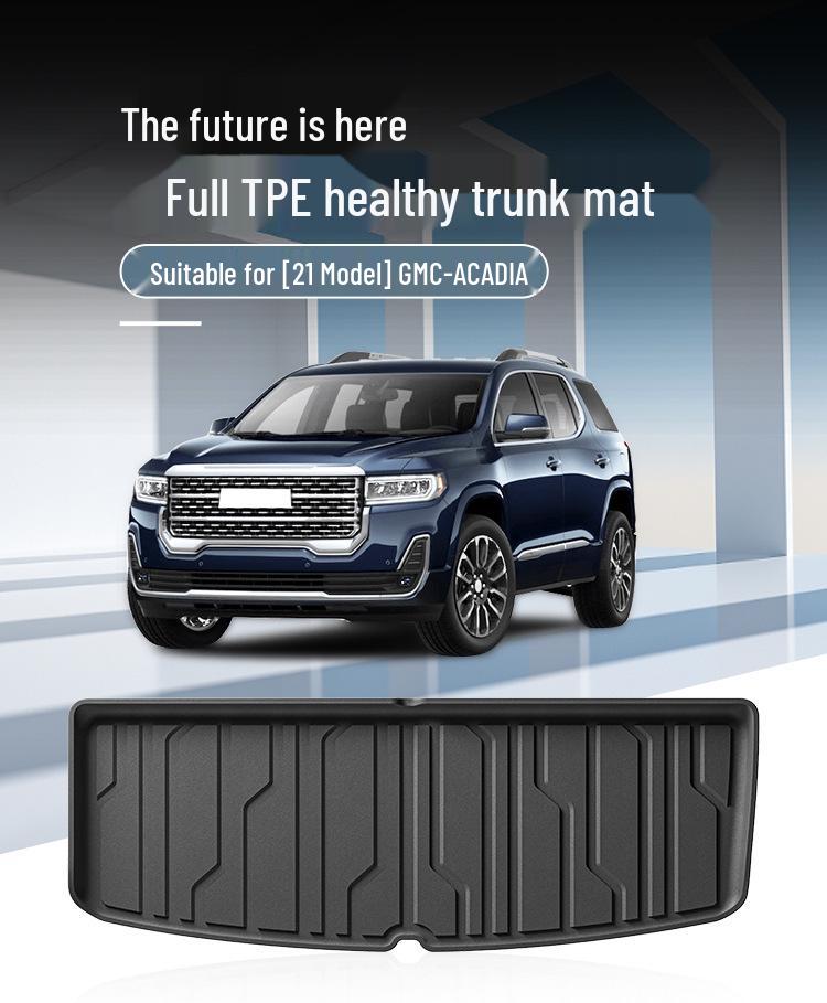 All-Weather, Dirt-Resistant Trunk Mat for 2021 GMC Acadia, Full TPE Tailgate Mat