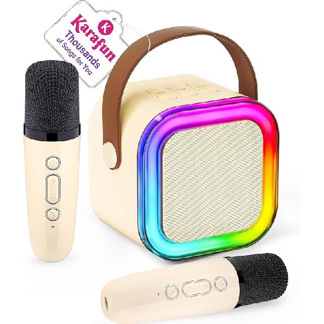 Mini Karaoke Machine for Kids, 2025 TOP Toys Birthday Gifts Ideas for Girls Ages 4, 5, 6, 7, 8, 9, 10, 12+ Years Old, Portable MP3 Player with 2