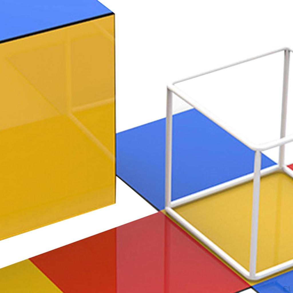 2x Geometric Shapes Blocks for School Supplies Student Homeschool Activities Large