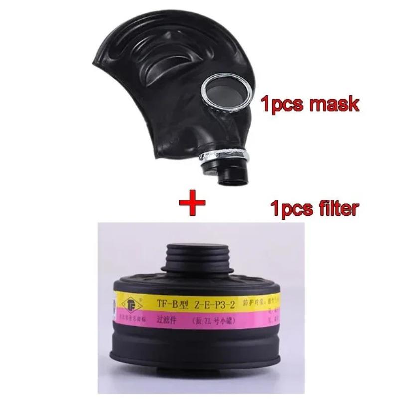 

Респіратор MF1B чорний натуральний каучук Класична захисна маска проти хімічної промисловості Повна респіраторна маска