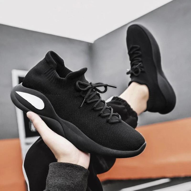 Fashion Mesh Upper Running Male Sports Shoes Gray Unisex Shoe In Promotion Outdoor Cheap Liquidation Wide On Sale Men's Casual Sneakers