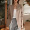 ZANZEA Womens Casual V-Neck Long Sleeve Loose Thin Cardigan Blouse