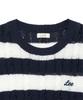 LEE Women'S Striped Cable Knit Navy