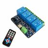 Infrared Wireless Remote Switch Four-Channel Relay Module Self-Locking Jog Interlocking