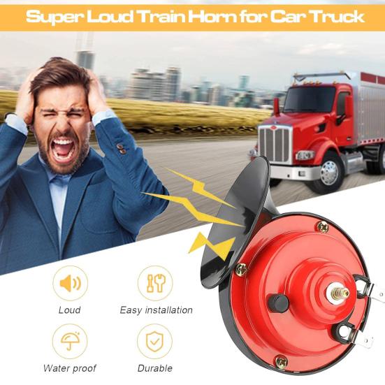 2Pcs 12V Car Snail Air Electric Waterproof Horn Driving Durable Enhance Safety Automotive