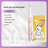 Rechargeable Electric Toothbrush for Kids: Soft Bristles, Waterproof, Automatic, Cartoon Design, Safe for Baby Teeth