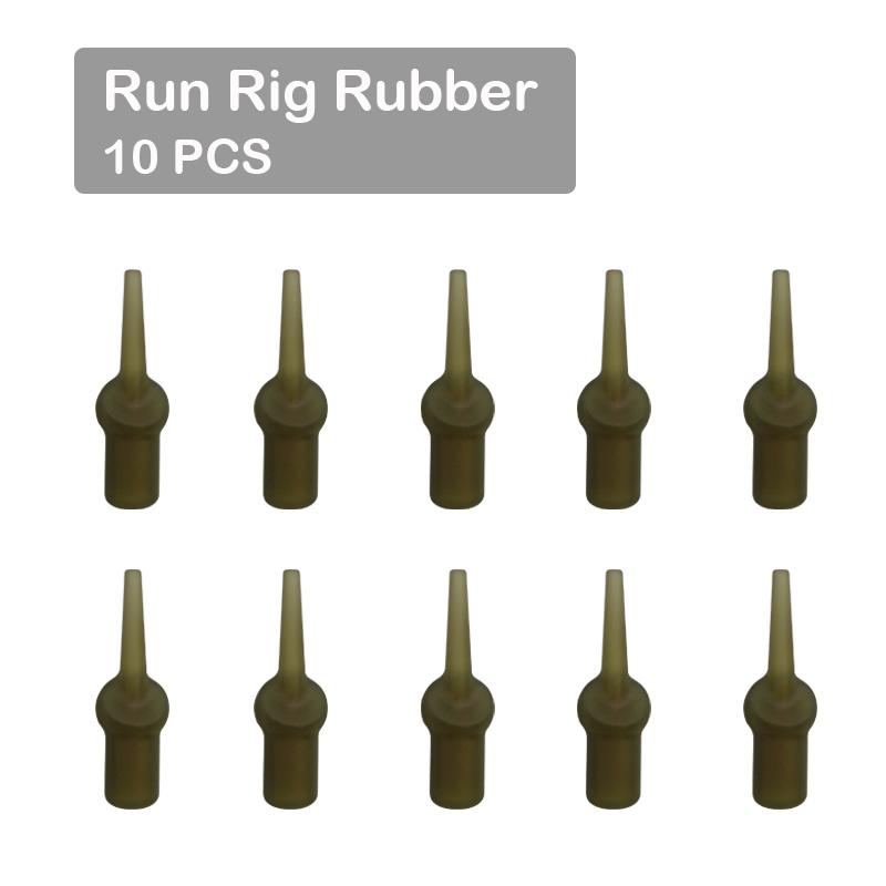10pcs/box Carp Fishing Accessories Run Rig Rubber Sleeves For Carp Chod Helicopter Rigs Hair Rig Carp Fihsing Terminal Tackle