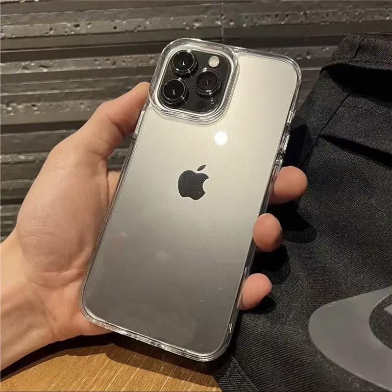 Anti-fall Acrylic 17air for IPhone 15 Mobile Phone 14 Protective Case for IPhone 16pro Transparent Mobile Phone Case
