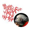 Motorcycle Sticker HAHAHA Motorcycle Helmet Car Stickers Moto Auto Decal Funny JDM Vinyl On Car Styling