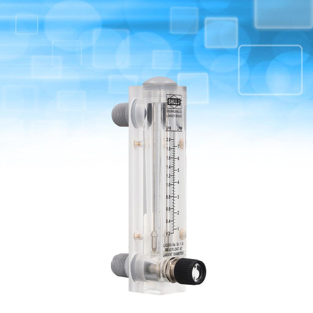 Panel Type  Meter 0.2‑2GPM Acrylic Liquid Flowmeter Tester for Measuring Control Panel  Tester Panel Liquid  Meter