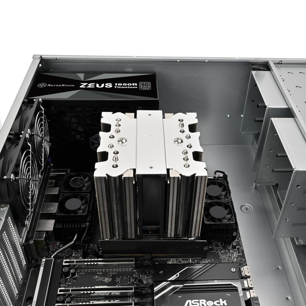 Silverstone CPU Cooler 4U, Intel LGA18511700, AMD Socket AM5AM4 Compatible, 240W TDP, SST-XED120S (Authorized Japanese Distributor Product)