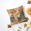 Retro Artist Chinese Dunhuang Art Cushion Cover Washable Linen Pillowcase Soft  for Daily Sofa Bed Home Room Decor