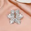 Vintage Metal Flower Post Stud Earrings For Women Fashion Gold Color Large Textured Petal Earring Party Jewelry Gift Accessories
