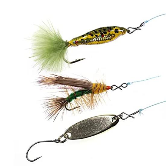GreatFishing 200 Pieces Fly Fishing Stainless Steel Quick Change Fast Easy Fly Hook 5 Sizes Combo Hook Snaps Snaps, Snaps,