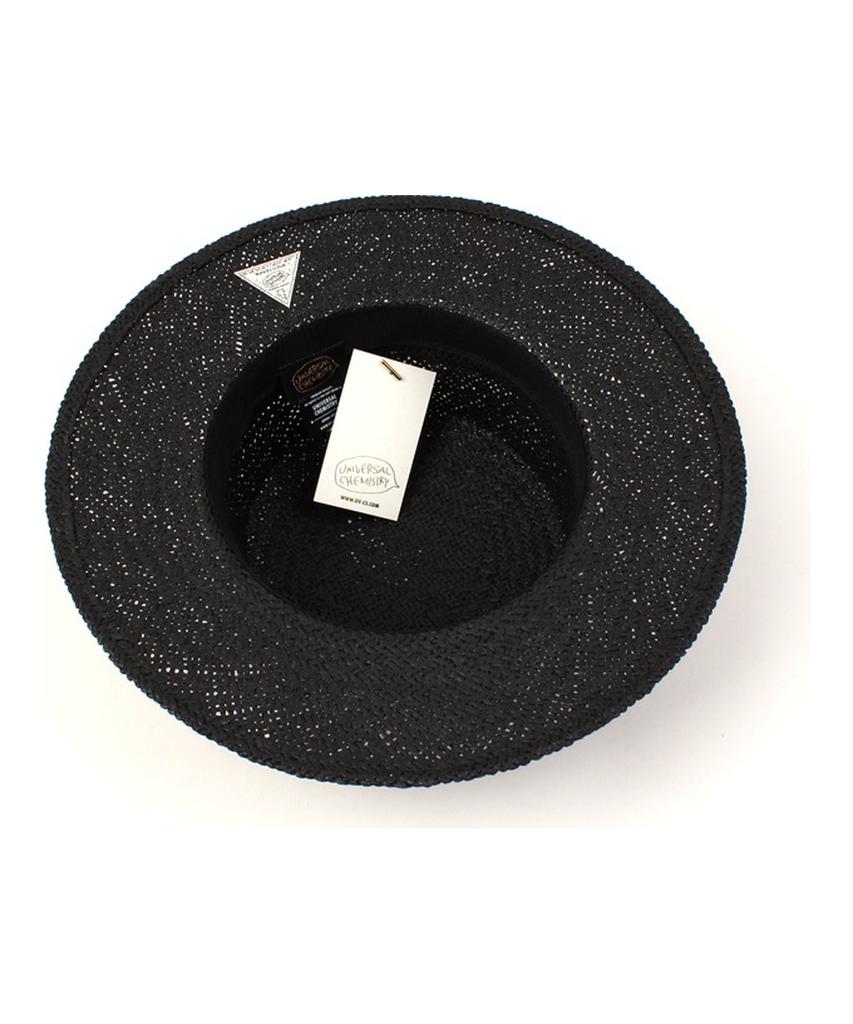 Black Flat Panama Hat