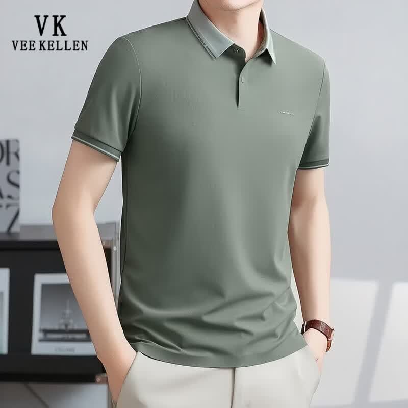 VEE KELLEN Men s Cooling Business Casual Short Sleeve Polo M