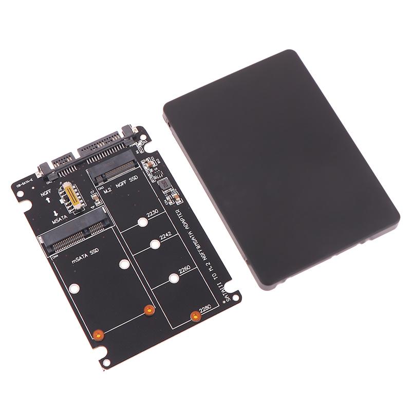 1PC SATA 60Gbps To M2 NGFF SATA SSD MSATA SSD Adapter MSATA To SATA M.2 NGFF To SATA Hard Disk Adapter Board