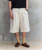 Piali One-Tuck Chino Wide Half Pants (Ivory)