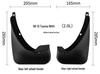 Compatible Mud Flaps for Toyota RAV4 2.0L (2006-2012) Without Fender Flares.