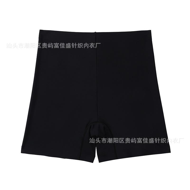 Cross-border Mid-waist Flat-angle Seamless Body Sculpting Four-corner Safety Pants, Abdomen Closure, European and American Waist Lift, Postpartum Body