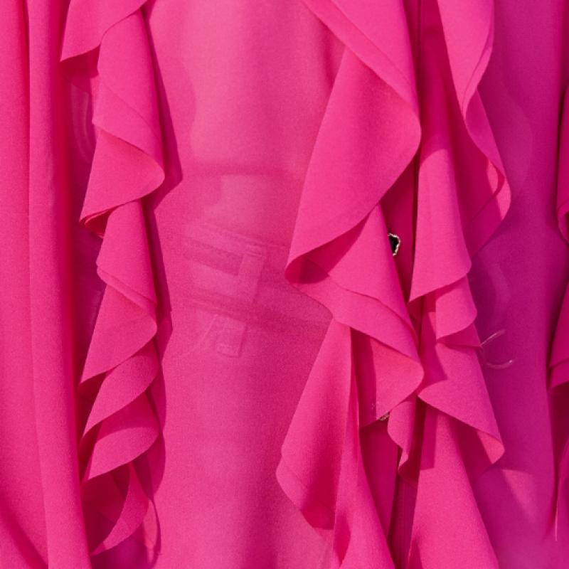 Maxza Volume Ruffle Sheer Blouse Zf04qb002nh