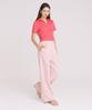 THEFRHT Double-Pleat Cotton Wide Pants (Pink)
