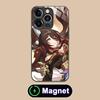 HSR Fugue Glass MagSafe Mobile Phone Case for iPhone 17 16 15 14 13 12 11 Air Pro Max Plus Mini Colorful Cover