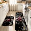 Dragon Ball Super Saiyan Flannel Kitchen Mat Christmas Soft Area Rug Non Slip Floor Carpet Home Decoration