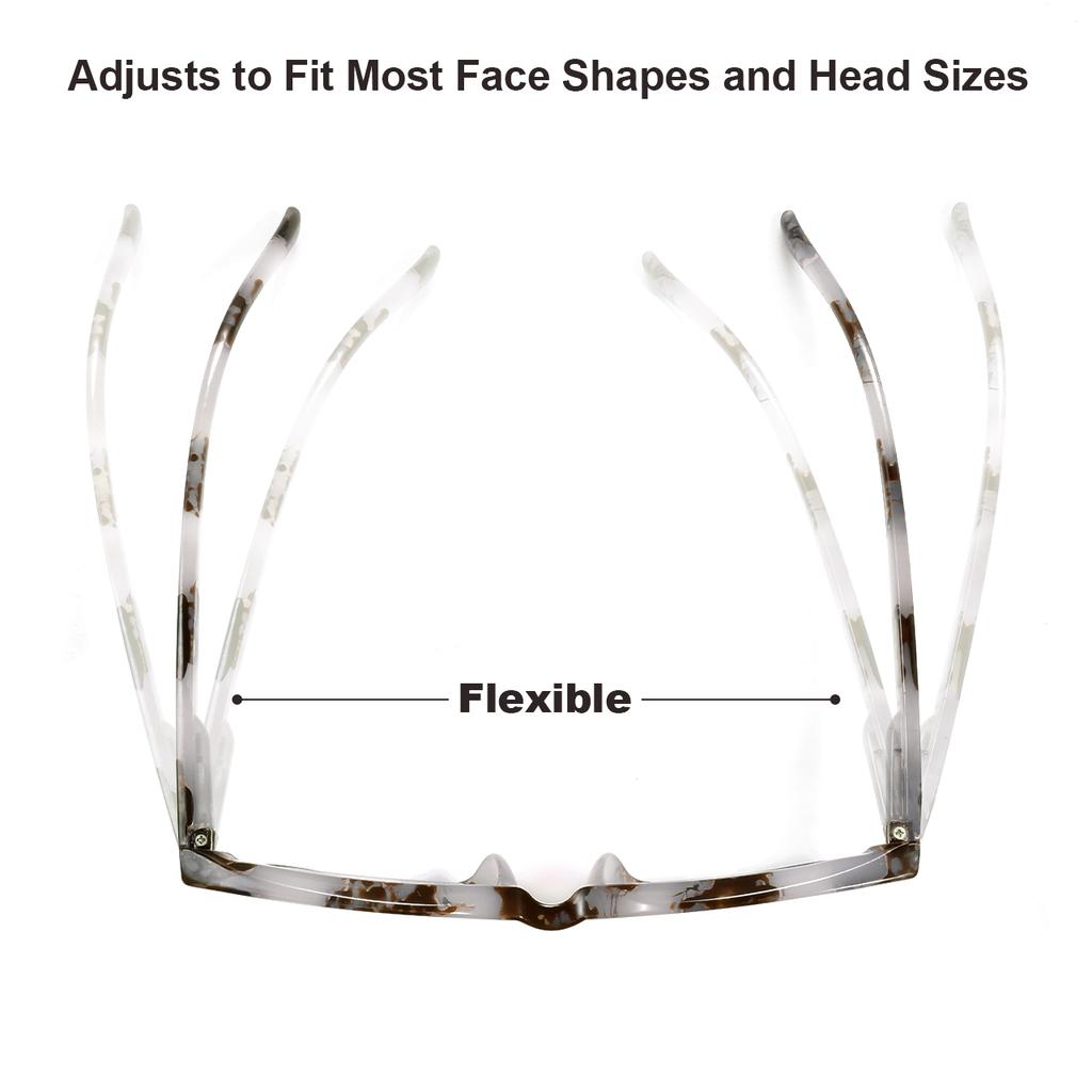 2PCS Auto-Focus Reading Glasses with Blue Light Blocking – Tortoiseshell & Leopard Print Frames Unisex High-Quality Lenses