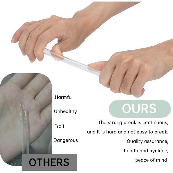 Replacement Straw Compatible with Reduce 50 oz 40 oz Tumbler, 5 Pack Reble Straw with Cleaning Brush, Plastic, Clear