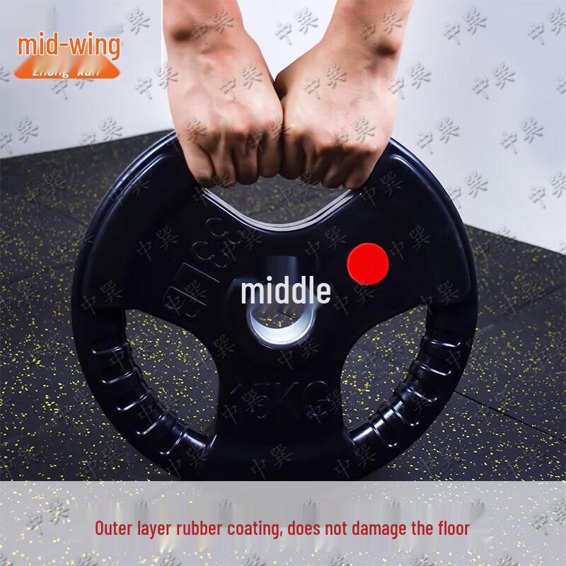 Rubber Coated Barbell Weight Plates