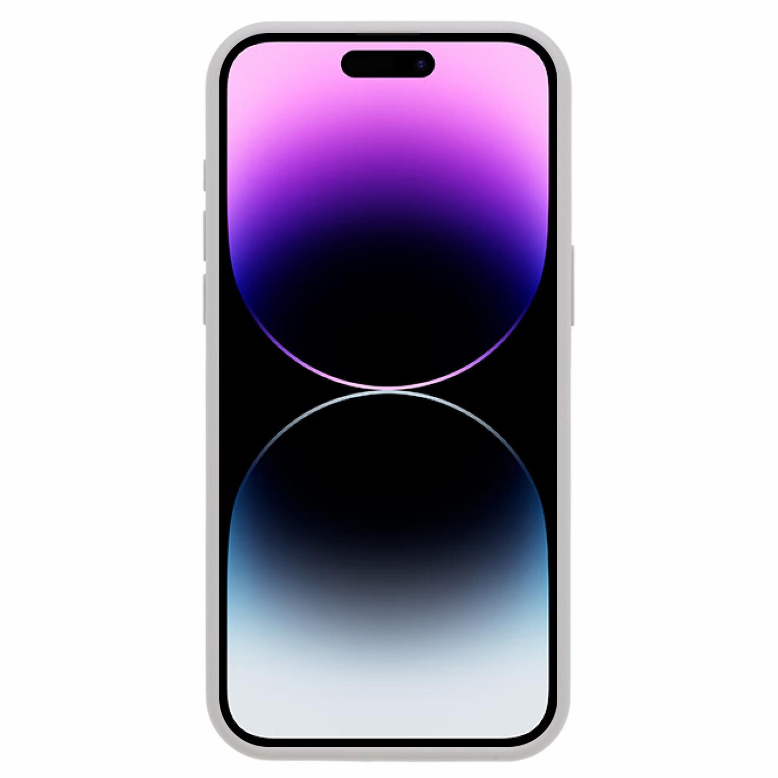 

MERCURY GOOSPERY For iPhone 15 Pro Phone Case Soft Touch Liquid Silicone Back Cover Light Grey