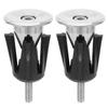 2PCS Bike Handlebar End Cap Bicycle Handlebar Plug for Mountain Bikes Road BikesBlack