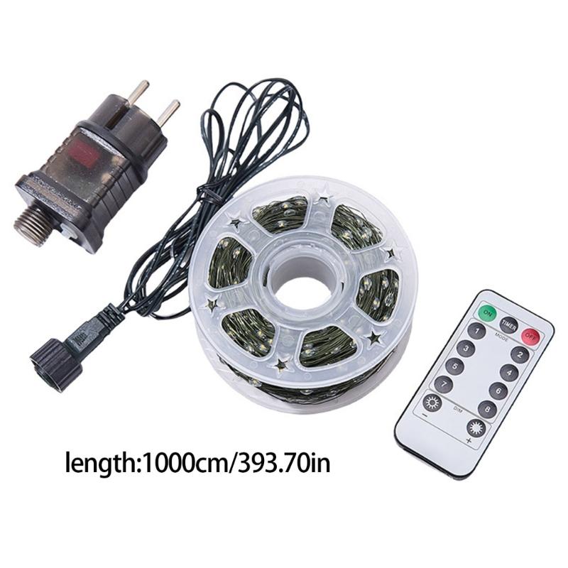 Impermeable Flexible LED Bronze Wire String Radiances For Christmas Tree Decoration Inside Multiple Manner