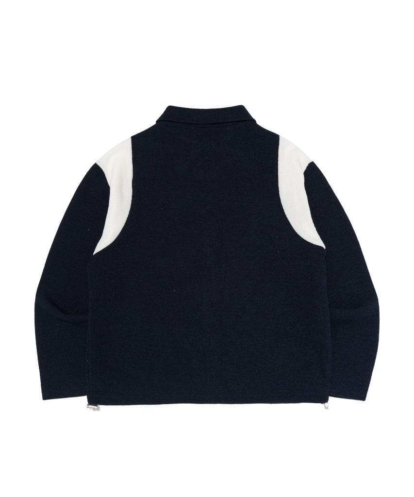Tailor Studio Modern Classic Knit Cardigan (Navy)
